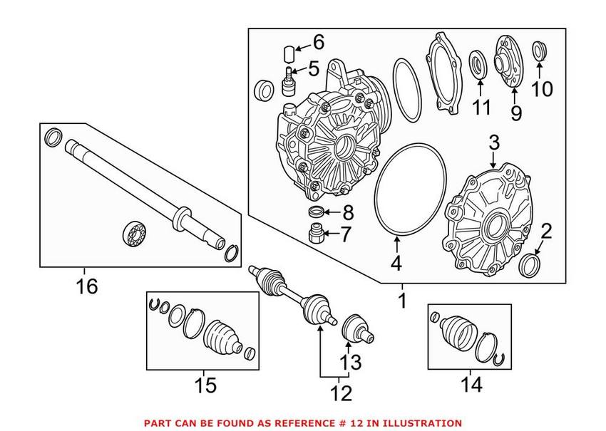 Mercedes CV Axle Assembly - Front Passenger Right 2053303806